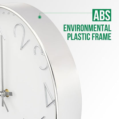 Wall Clock Non-Ticking Silent Modern Simple Style Round Decor Clock - Image 4