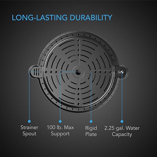 AC Infinity Self-Watering Fabric Pot Base XL, 4-Pack Auto-Irrigation Water Delivery System with Reservoir Meter, Extra Large Elevated Plant Saucers for Indoor Grow Tents, Greenhouses, Outdoor Gardens