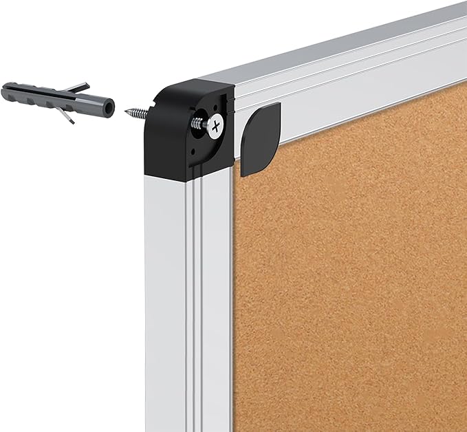 VIZ-PRO Cork Notice Board Bulletin Board, 96 X 48 Inches - Image 6