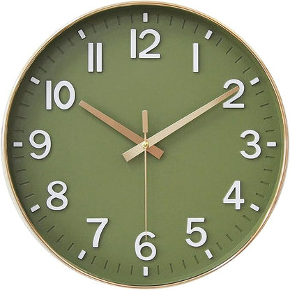HZDHCLH Wall Clocks Battery Operated, 12 inch Silent Non Ticking Modern Wall by HZDHCLH