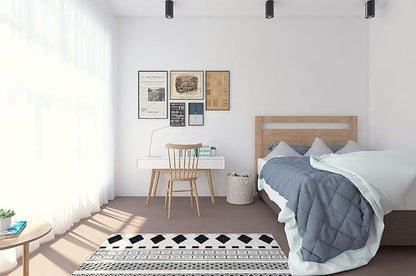 Safiyya 590.5"x17.7" White Peel and Stick Wallpaper White Contact Paper - Image 4