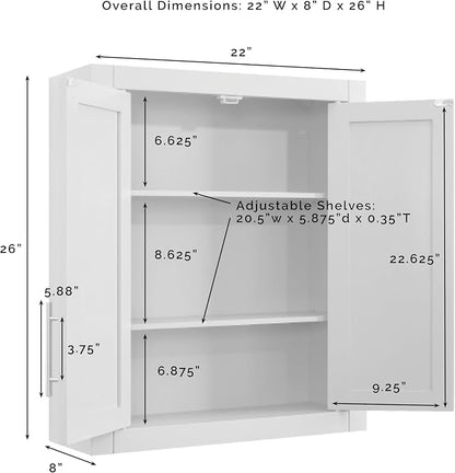 Crosley Furniture Savannah 2-Piece Wall Kitchen Storage Cabinet, Cabinets - Image 7