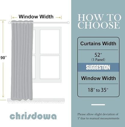 ChrisDowa Blackout Curtains 90 Inches Long - Image 5