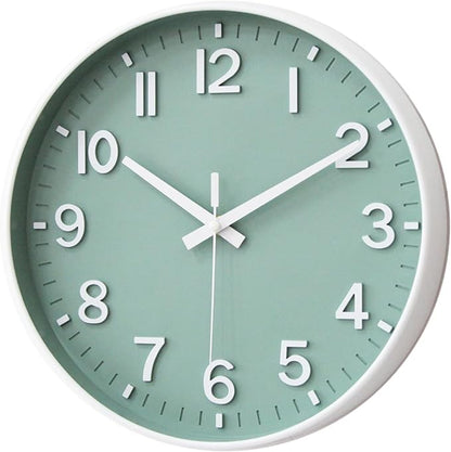 HZDHCLH Green Wall Clocks Battery Operated, 12 inch Silent Non Ticking Modern - Image 2
