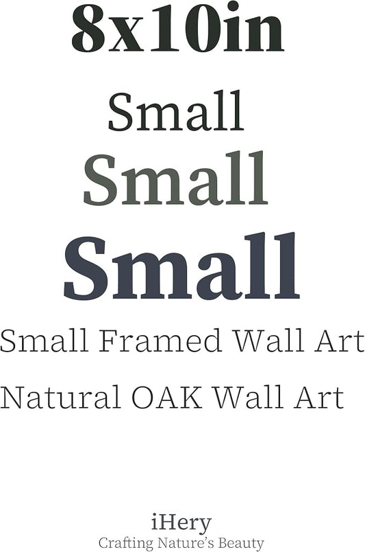 iHery Small Premium Natural Black OAK Wood 8x10in Champagne Problems On the - Image 2