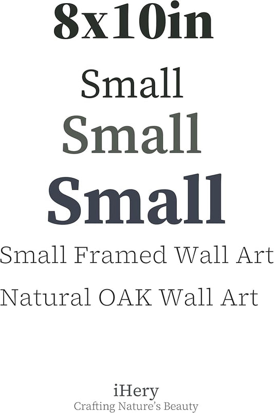 iHery Premium Small 8x10in Natural Black OAK Wood Dolce Far Niente Framed Wall - Image 2