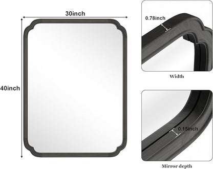 WallBeyond 30" x 40" Rounded Corner Arch Wall Mirror - Image 6