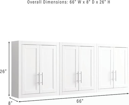 Crosley Furniture Savannah 3-Piece Wall Kitchen Storage Cabinet, Cabinets - Image 3