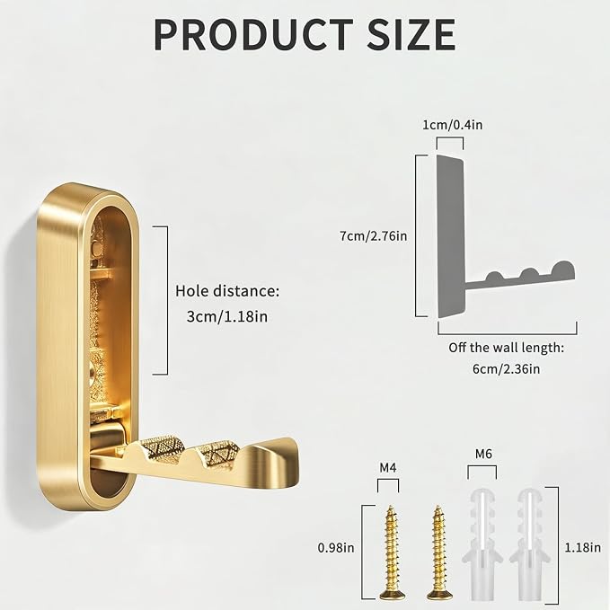 2PCS Foldable Wall Hooks, Flip Down Design - Image 8