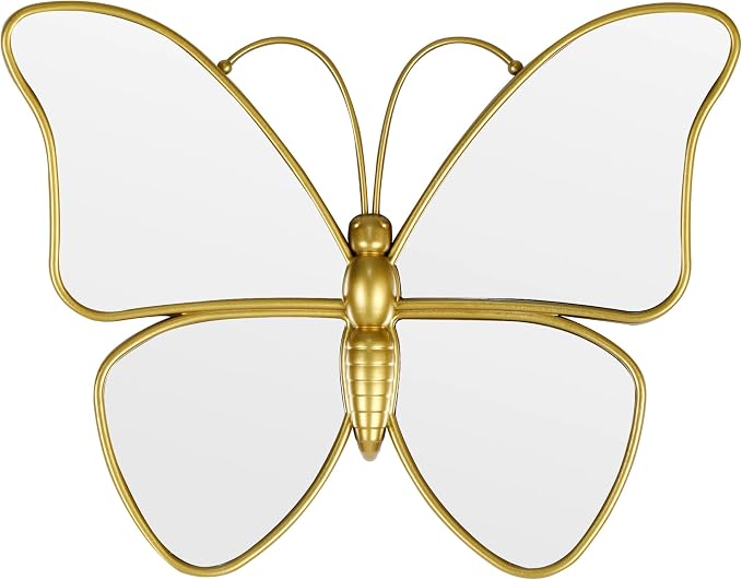 Decorative Butterfly Wall Mirror by Wartter