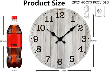 Wall Clock, Modern Wall Clocks Battery Operated, Silent Non Ticking Clock - Image 3