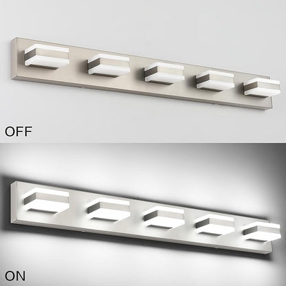 SOLFART 5 Light Bathroom Vanity Light Brushed Nickel Bathroom Vanity Light - Image 6