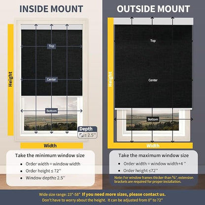 Motorized Smart Blinds With Remote, Grasscloth Fabric Roller Shades With - Image 6