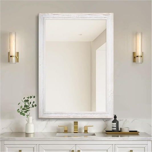 32 x 40 Rustic Wooden Framed Wall Mirror by nolsia