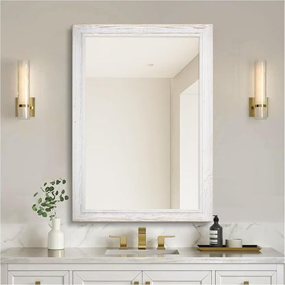 24 x 36 Rustic Wooden Framed Wall Mirror by nolsia