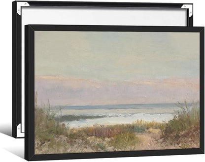 Nature Ocean Scenery Wall Art Beach Landscape Posters Vintage Coastal Aesthetic by rumlud