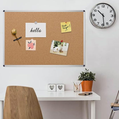 VIZ-PRO Cork Notice Board, 18 X 12 Inches, Cork Bulletin Board - Image 6