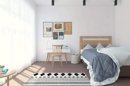 Safiyya 314.9"x17.7" Peel and Stick Wallpaper White Contact Paper Solid Color - Image 4