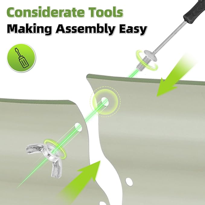 G GOOD GAIN Galvanized Metal Raised Garden Bed Kit - 4x2x1FT Outdoor Planter Box with Safety Edging and Gloves for Vegetables, Fruits, Flowers(Oliver Green, 2PC)