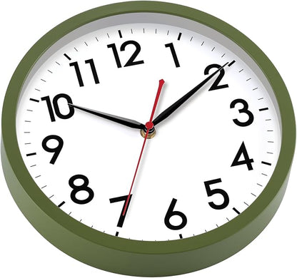 AKCISOT Wall Clock 10 Inch Silent Non-Ticking Modern Clocks Battery Operated - Image 8