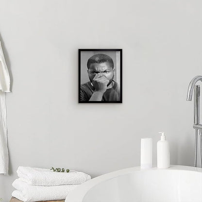 Black and White Bathroom Wall Art, Funny Bathroom Decor Humor Amusing Restroom - Image 2