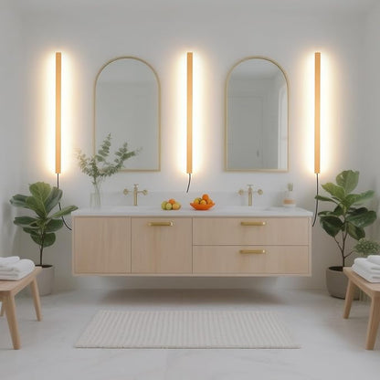 KELUOLY Modern Plug in Long Wall Sconce, 20W Warm White 3000K Acrylic Indoor - Image 5