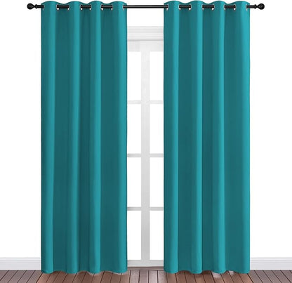NICETOWN Room Darkening Curtains 86 inch Length 2 Panels, Thermal Insulated - Image 2