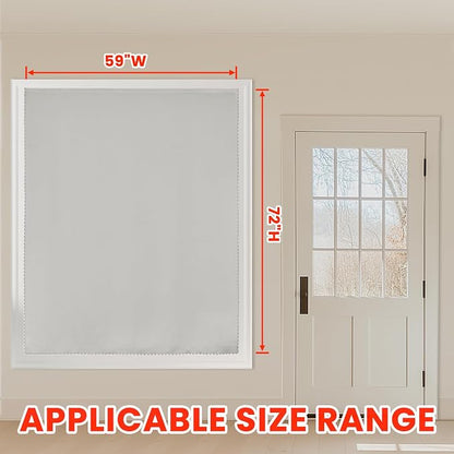 AJAZZ self Adhesive Portable 100% Blackout Curtains Simple and Easy to - Image 5
