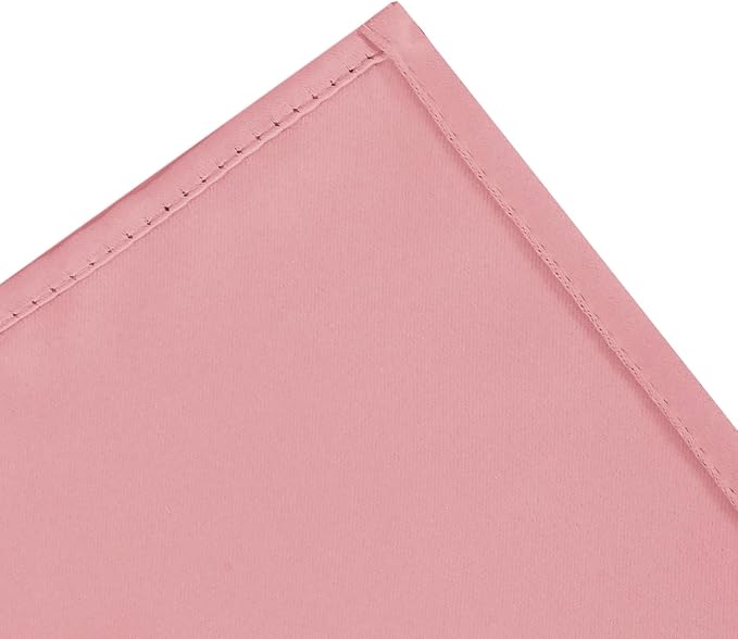 LEMOMO Blackout Curtains 66 x 72 Inch Long Pink Curtains Set of 2 Panels Room - Image 7