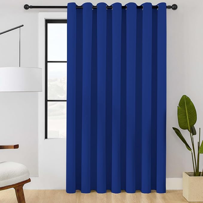 ChrisDowa Room Divider Curtain 84 Inches Long, Wide Blackout Sliding Door by ChrisDowa