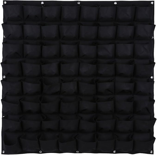 Ogrmar 64 Pockets Vertical Wall Garden Planter Plant Grow Bag by Ogrmar