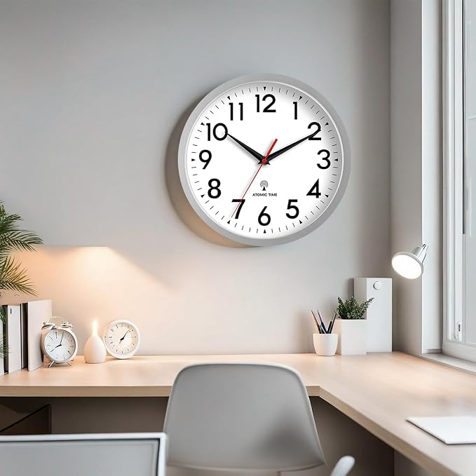 DAXSMY Atomic Wall Clock Analog 14 Inch Battery Operated Modern Decorative - Image 7