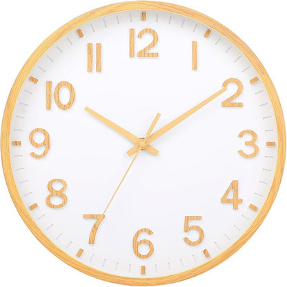 Wall Clocks Battery Operated 8 inch Modern Wall Clock, Silent Non Ticking Wall by Unknown