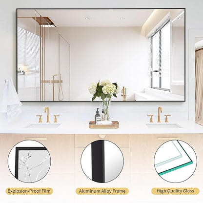 Koonmi 78"x35" Floor Mirror Full Length, Bedroom Floor Body Mirror - Image 5