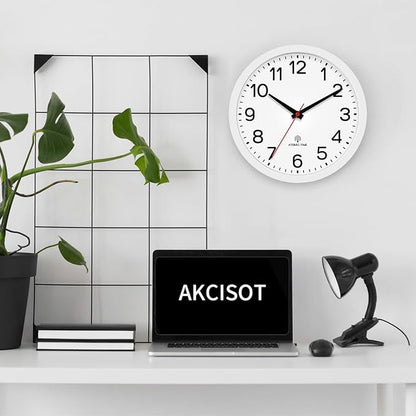 AKCISOT Atomic 10 Inch Wall Clock, Analog Indoor Battery Operated Clock - Image 7