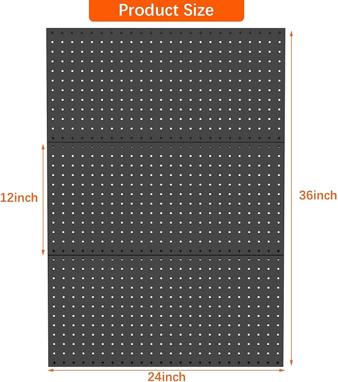 TORACK 3 PCS Metal Pegboard Panels - Image 3
