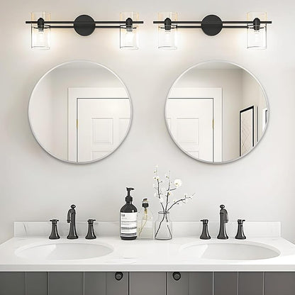 Fabuday Silver Circle Mirror for Wall 22 inch - Image 2