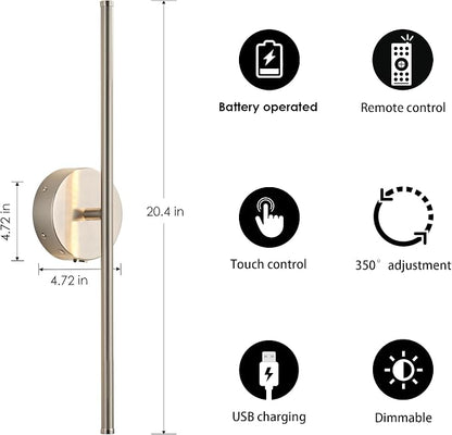 KARTOOSH Battery Operated Wall Sconces - Image 5