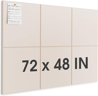 MaxGear Extra Large Cork Board for Wall 72" x 48", Light Tan Bulletin Board by MaxGear