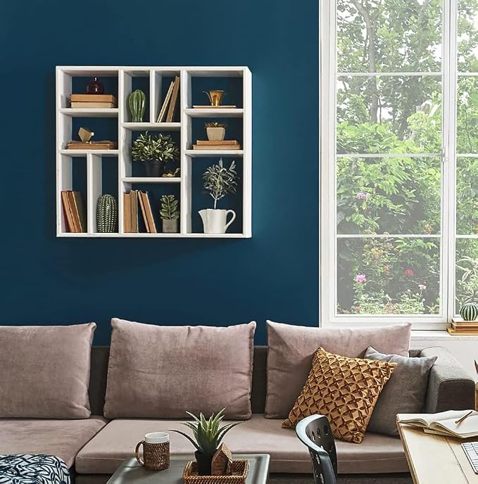 Safiyya 118"x17.7" Dark Blue Peel and Stick Wallpaper Blue Contact Paper Solid - Image 3