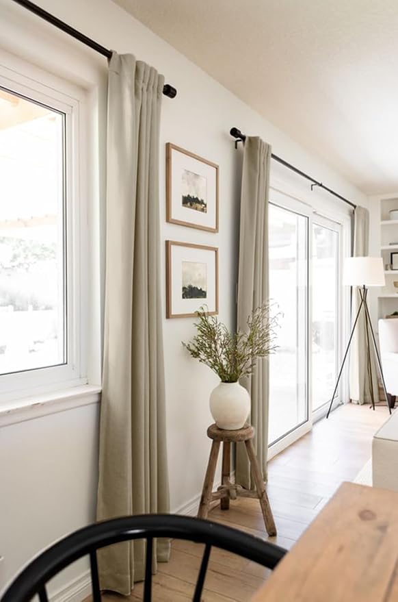 100% Blackout Shield Linen Blackout Curtains - Image 5