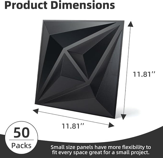 AMZDEPOT 50 Pack 3D Wall Panels - Image 2