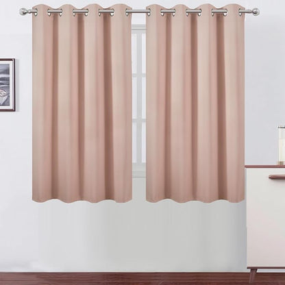LEMOMO Blush Thermal Blackout Curtains/52 x 54 Inch/Set of 2 Panels Room by Lemomo