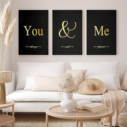 GUBIYU Black and Gold Love Canvas Poster - Image 5
