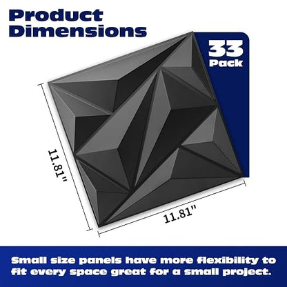 Art3dwallpanels 33 Pack 3D Wall Panel Diamond - Image 2