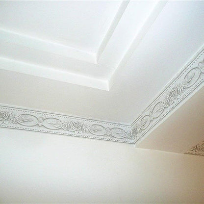 UPREDO 3D Decorative Floral Molding Waterproof Wallpaper Border Peel and Stick - Image 3