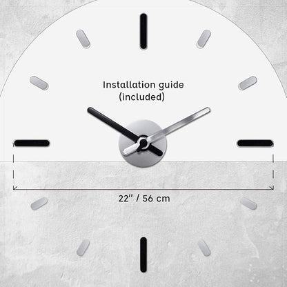 Presentime & Co Large Frameless DIY Wall Clock - Image 5