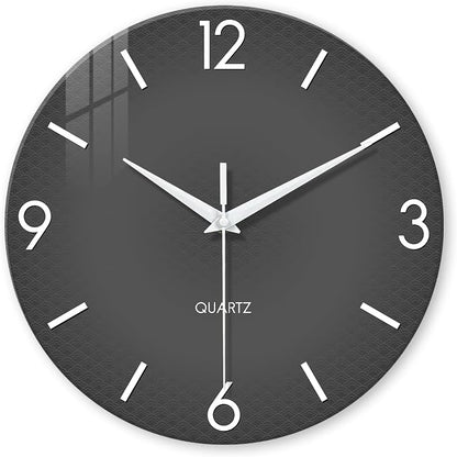 XFM Modern Wall Clock 24 Inch Large Grey Wall Clocks Battery Operated Gray by XFMWallClock