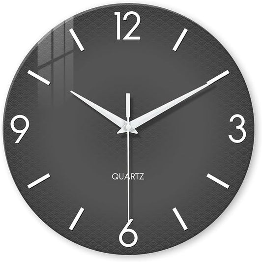 XFM Modern Wall Clock 20 Inch Large Grey Wall Clocks Battery Operated Gray by XFMWallClock