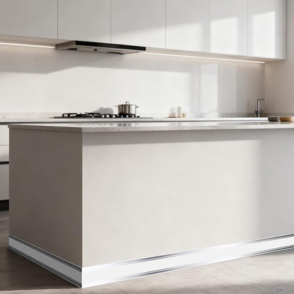 Thick Peel and Stick Baseboard Trim, 3.93" x 196.8" Wallpaper Borders, PVC+XPE - Image 5